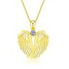 Wish Cross-Border Hot Selling Angel Wings Diamond Necklace - European & American Fashion Popular Women's Pendant.