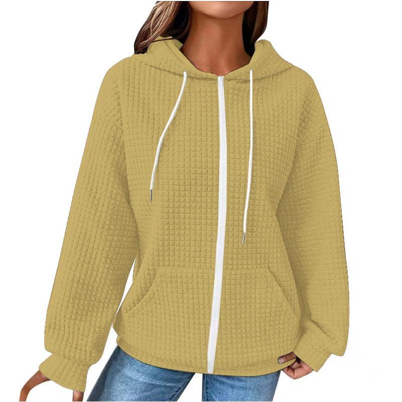 Women S Casual Long Sleeve Hooded Open Front Sweatshirt