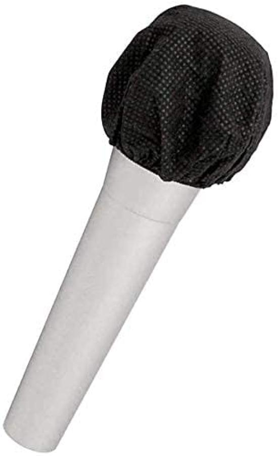 

Ordercos Disposable Microphone Covers, Individually Wrapped, Black, Splash-Proof, Windproof, Non-Woven Fabric, Karaoke, Saliva-Proof, Dust-Proof,