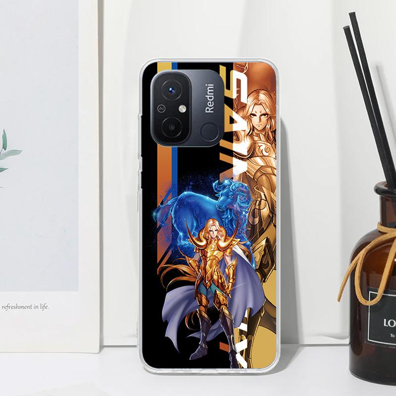 Anime Saint Seiya Phone Case For Xiaomi Redmi 14C 13 13C 12 12C 10 10A 10C 9 9A 9C 9T 8 8A 7 7A 6A 6 Pro K80 K70 K60 K40 K20 12C