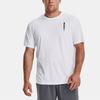 Under Armour CoolSwitch Letter Print Loose Fit Crew Neck T-Shirt Men Tops White 1370362-101