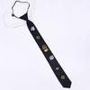 Delicate Crystal Accented Insect Necktie Premium Woven Polyester Comfortable Unisex Accessory For Daily Use