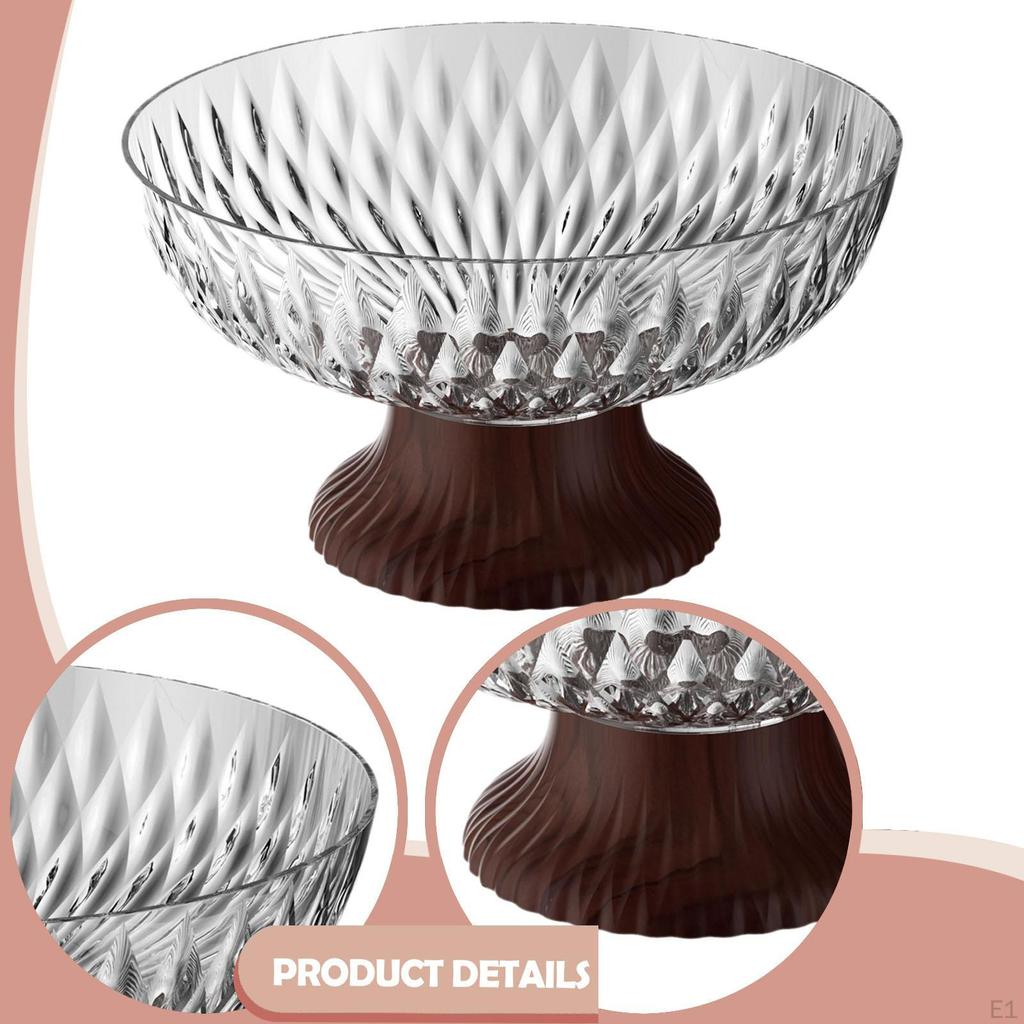 Decorative Bowl with Pedestal for Fruit, Modern, Round, Desserts, Plate Stand, for, Centerpiece