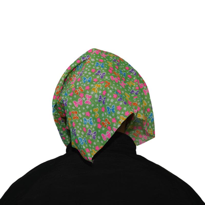 Grandma's latex headgear, old woman's mask with headscarf