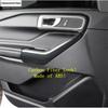 Car Inner Door Armrest Panel Handle Strip Decoration Cover Trim For Ford Explorer  - 2025 ABS Matte Carbon Fiber Accessories