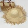 Big Edge Hat Women's Summer Vacation Wind Raffia Straw Hat Big Brim Sunshade Sunscreen Burr Edge Temperament Beach Hat