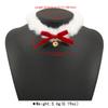 Plush Christmas Choker Velvet Bowknot Xmas Clavicle Chain  Holiday Photography Accessories