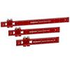 Woodpeckers Paolini Pocket Rule Aluminum and 300mm Metric Woodworking Rulers with Slide Stops Set, 150, 200,