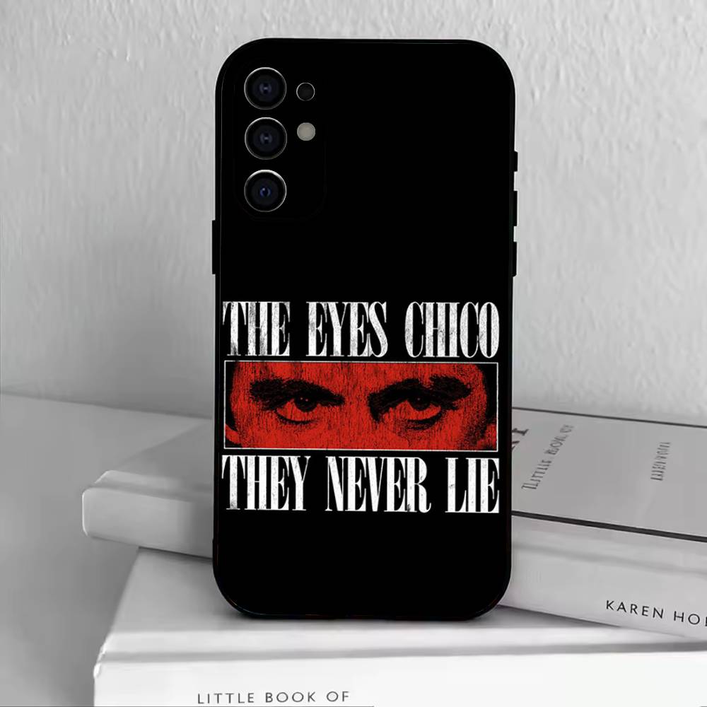 T-Tony Montana Phone Case For Samsung S25,S24,S21,S22,S23,S30,Ultra,S20,Plus,Fe,Lite,Note,10,Black Cover
