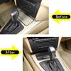 For BMW 3 Series E90 E92 E93 2005-2012 Soft Carbon Fiber Car Center Gearbox Storage Box Panel Cover Sticker Car Accessories