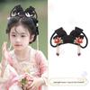 Jade Rabbit Hanfu Wig: Children's Ancient Style Tang Dynasty Updo with Hair Padding and Bun Headdress