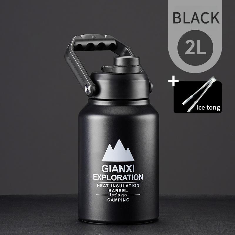 Stainless Steel Insulation Bucket Large Capacity Portable Ice Bucket Camping Large Bottle Mouth Ice Insulation Pot