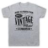 1977 Vintage Model Born In Birth Year Date Funny Age Mens And Womens T-Shirt