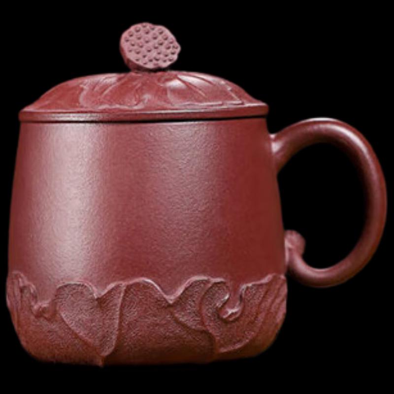 

Yibei Jianghu Zisha Teacup with Lotus Lid