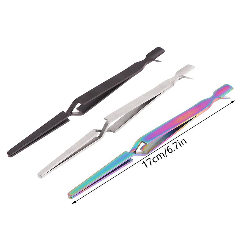 Stainless Steel Nail Shaping Tweezers For Uv Gel Tips C Curve Pinchers Sculpture Clip Nail Art Tools