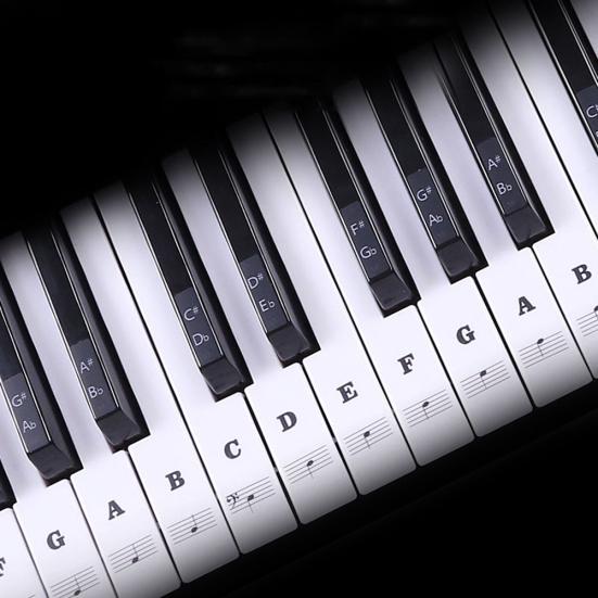 37/49/54/61/88 Key Electronic Piano Music Keyboard Transparent PVC Sticker Decor
