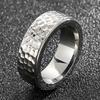 Solid 316L Stainless Steel Men's Finger Rings Stainless Ring for Men Women Size 7-13 Vintage Male Charm Jewelry Wedding Bands