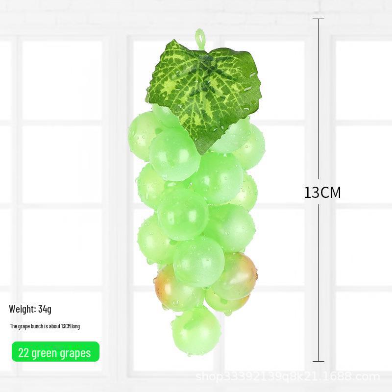 Kids' Educational Toys: Simulated Fruits - Grapes, Persimmons, Apples, Bananas - for Play, Decor, and Props