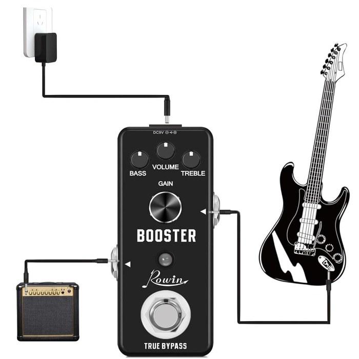 Rowin LEF-318 Booster Guitar Effects Pedal - Black