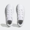 Adidas Grand Court 2.0 Kids Sneakers Unisex Footwear White/Grey 17.5 Cm