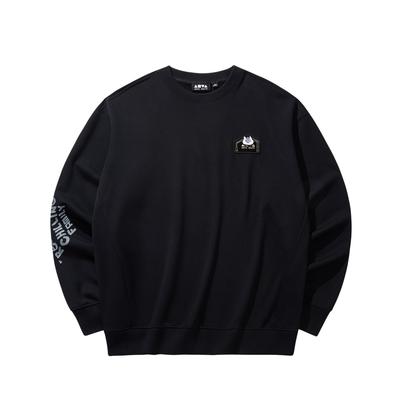 Anta Loose Fit Round Neck Letter Print Comfortable Casual Sweatshirt Unisex Sweatshirt 172538703-3