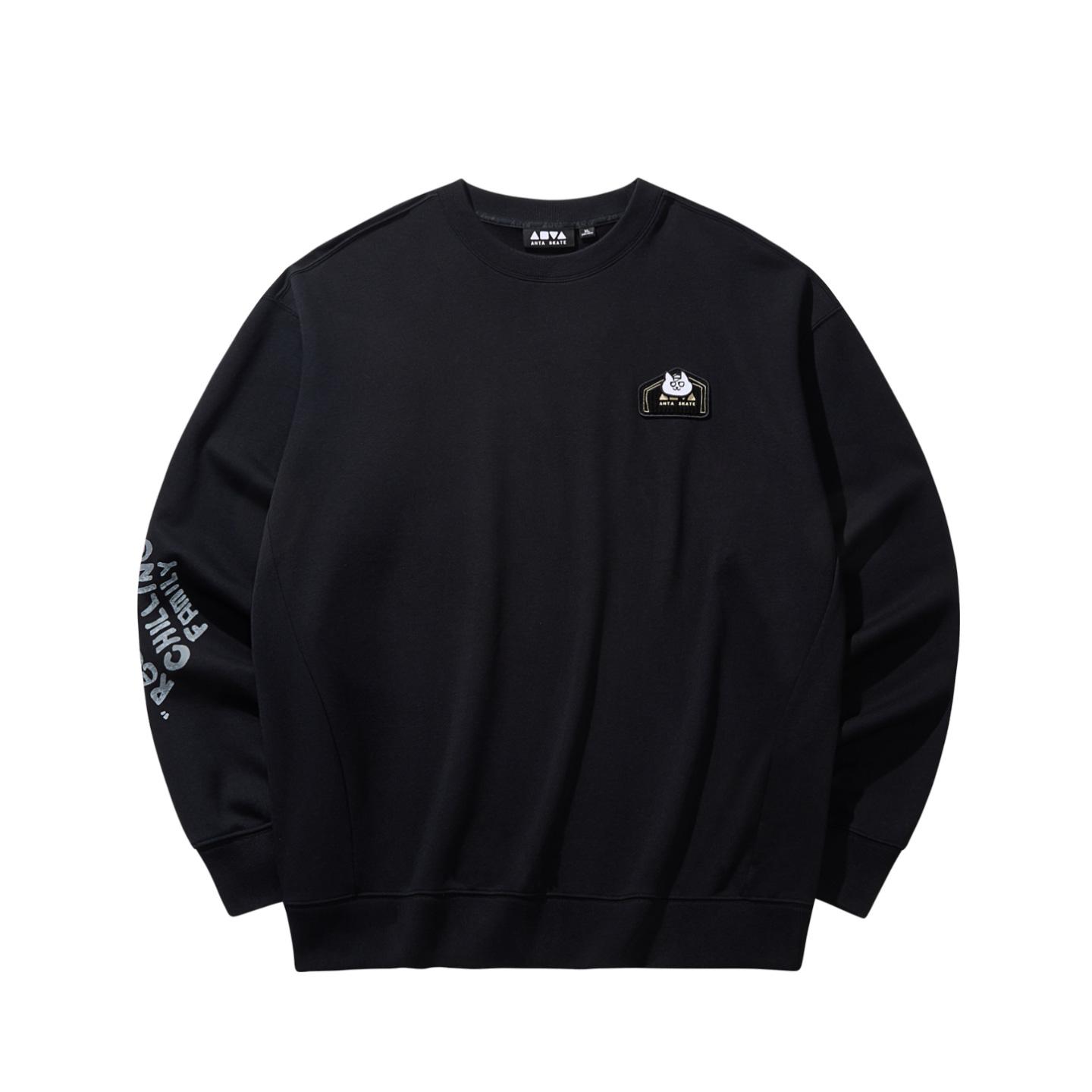 

Anta Loose Fit Round Neck Letter Print Comfortable Casual Sweatshirt Unisex Sweatshirt 172538703-3 S