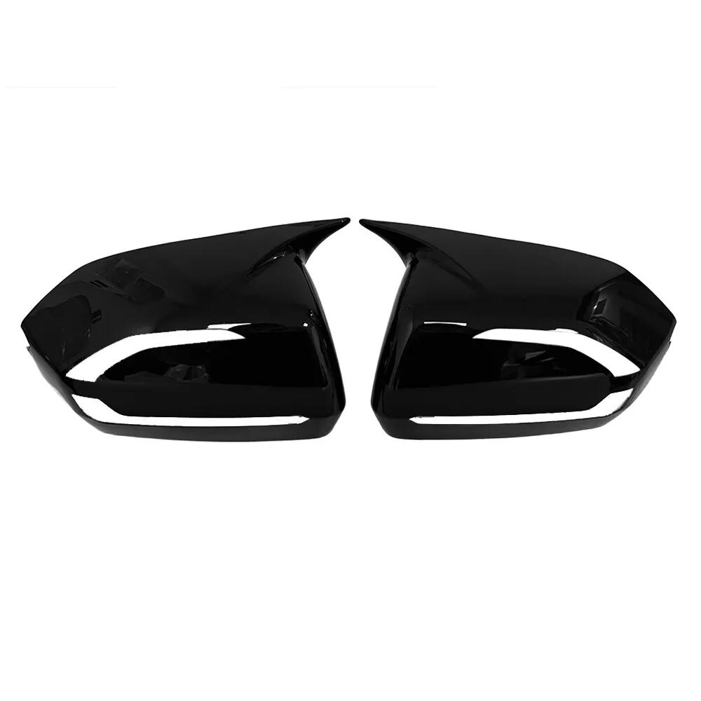 For Hyundai Palisade -2025 Car Sticker Rearview Side Mirror Cover Wing Cap Exterior Door Rear View Case Trim Carbon Look