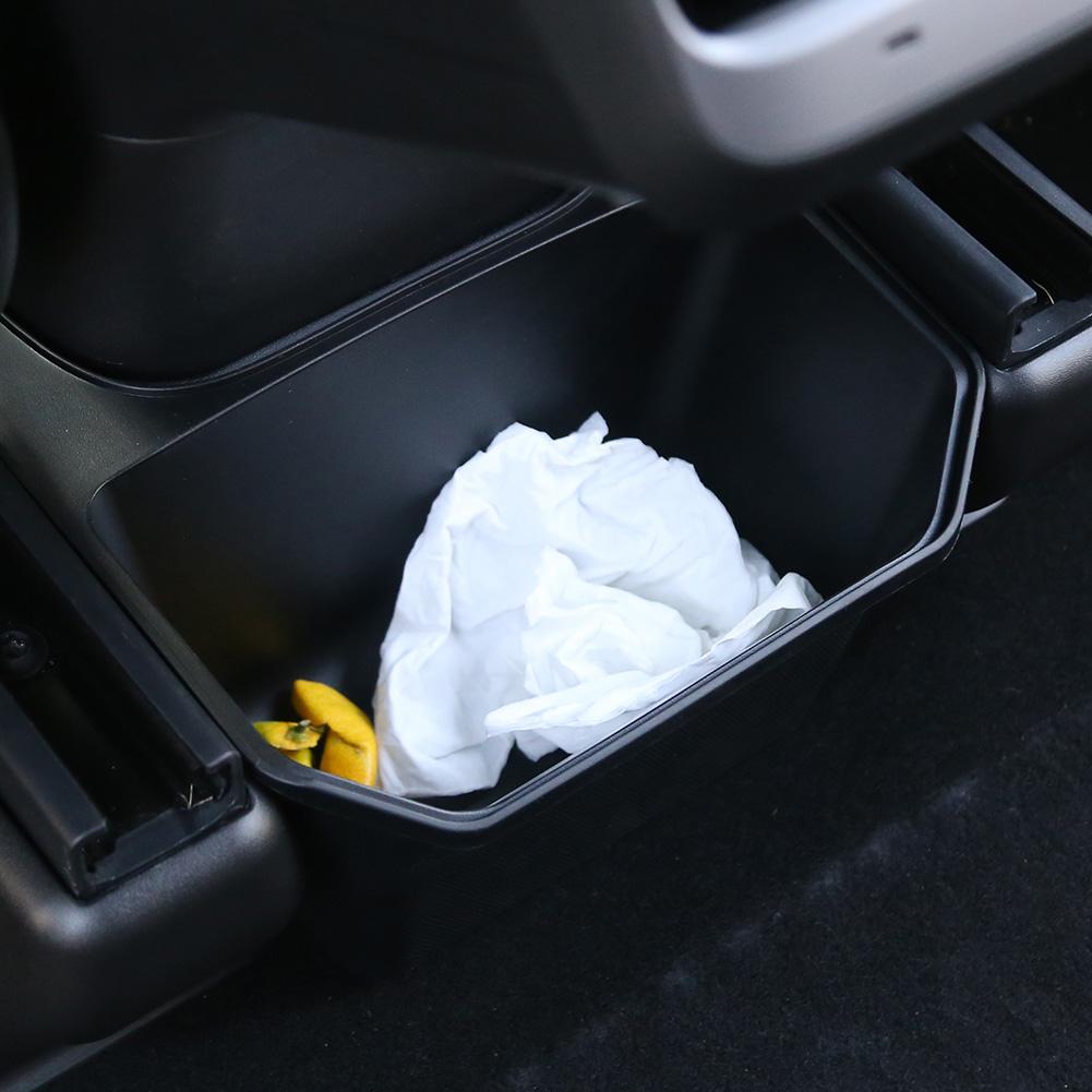 High Capacity Car Under Seat Trash Can Scratch Proof Rear Cabin Storage Container Space Saving ForTesla Model Y 2026 2026