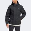 Adidas Regular Daily 600 Puffy Letter Logo Print Long Sleeve Hooded Down Jacket Men Outerwear Black IZ4883