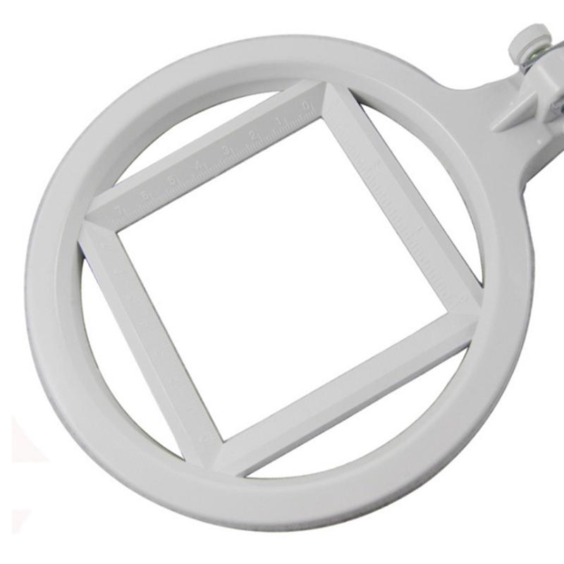 Lente d'ingrandimento da scrivania con illuminazione, grande formato 130 mm, pieghevole, 2x 6x, lampada da tavolo, occhiali d'ingrandimento con scala LED, terza mano, lente d'ingrandimento
