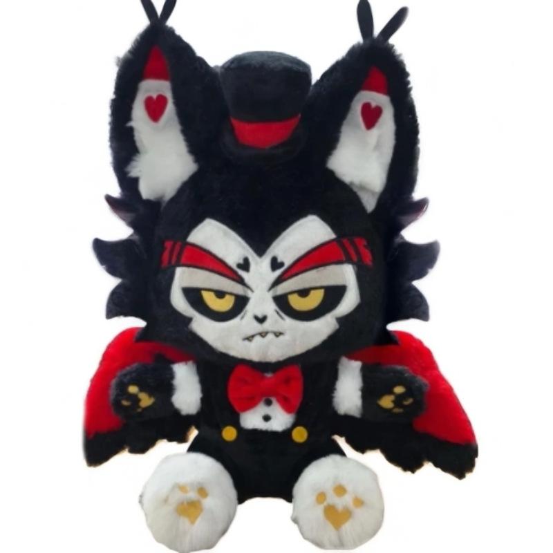 30cm Peluche Anime Hazbin Lucifer Husk Bambola Giocattolo Hotel Alastor Demone Morbidi Peluche Bambole Periferica Stanza Decorativa Cuscino Peluche Regalo