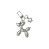 Star Balloon Acrylic Dog Keyring Plating Dog Balloon Keychain  Backpack Decor