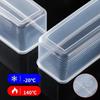 1 Pack Kitchen Long Rectangular Food Storage Containers, Plastic Reusable Refrigerator Organizer Boxes CDN
