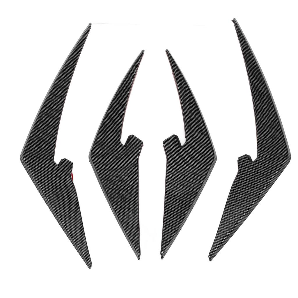 4pcs Front Bumper Splitter Fins ABS Light Weight Front Bumper Body Spoiler Canards Trim for M3 M4   G81 G82 G83