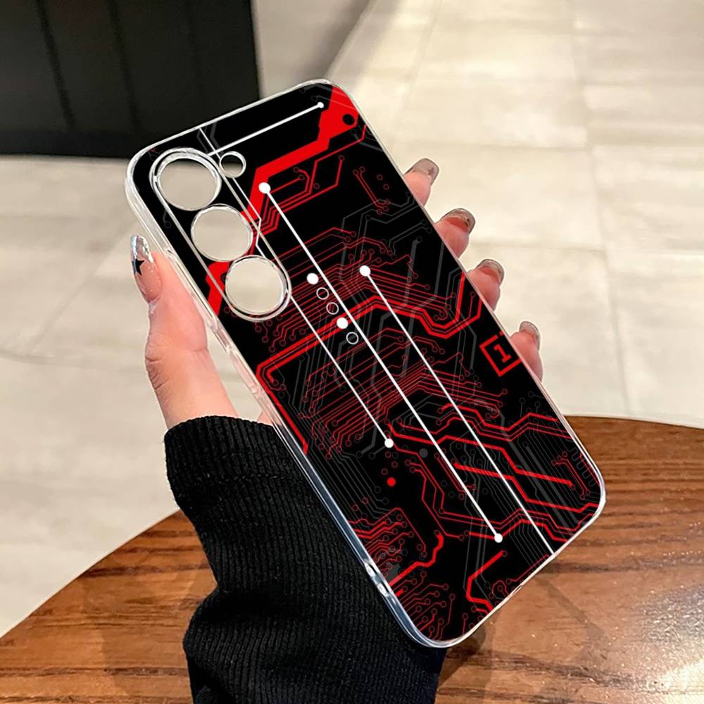 Creative Circuit Board Pattern Phone Case For SamsungA10,12,20,21S,30,31,40,50,51,52,70,71 Transparent Cover