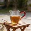 Japanischer Stil Fair Cup Buntes Glas Teekanne Hitzebeständiger Server Elegantes Zuhause Teeraum Verteiler