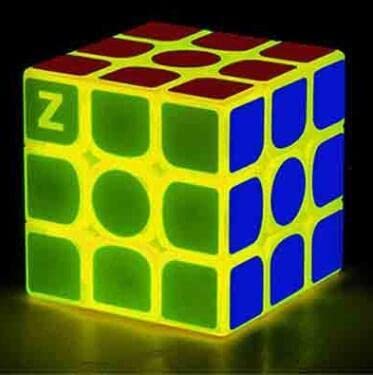 

Kancharo Glow-in-the-Dark Cubes, Luminous Cubes, Fluorescent Cubes (3x3, Yellow)