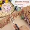 PATIKIL Pink Fringe Trim, 11 Yards x 55mm, Curtain Tassel Fabric Trim for Curtains, Sofas, Clothing, DIY Decorative Sewing