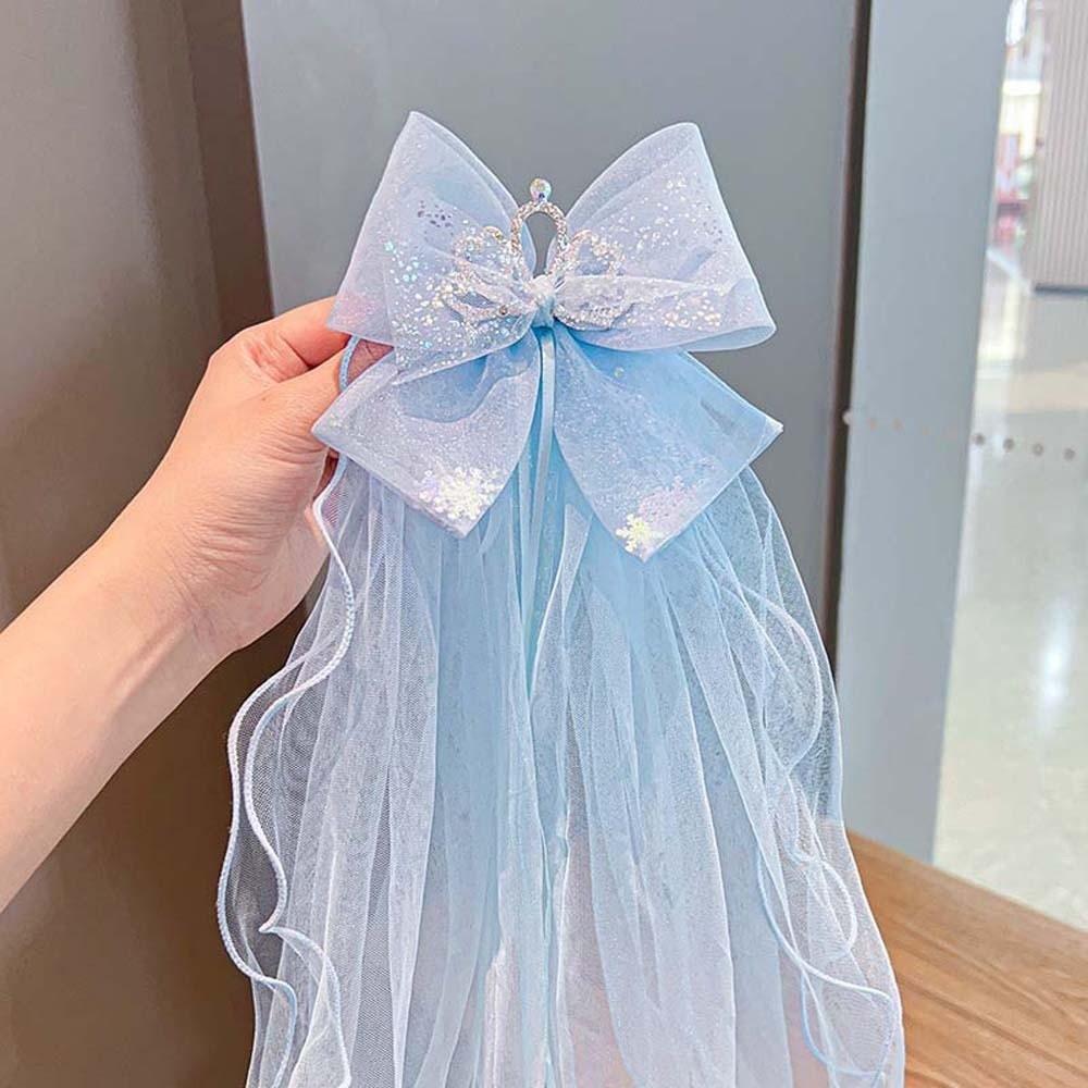 

Mesh Veil Hair Clip White Bridal Tulle Elegant Girls Head Gauze Photo Props Style 6