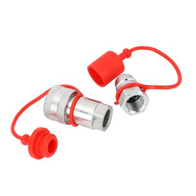 NPT3 4in Hydraulische Schnellkupplung Gehärteter Stahl Weibliche und Männliche Hydraulische Schnellanschlussfittings für ISO5675