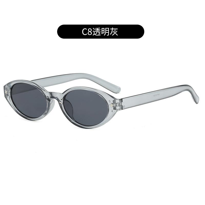 Trendy Small Oval Designer Sunglasses Women Luxury Brand Retro Black Shades Glasses Ladies Goggle UV400 Eyewear