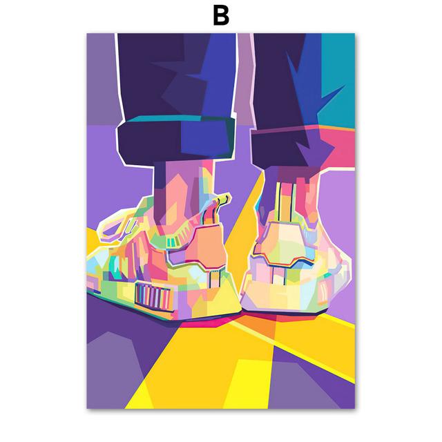 Funky Luxusní značka Tenisky Móda Boty Nástěnné umění Malba na plátno Severské plakáty a potisky Nástěnné obrazy pro výzdobu obývacího pokoje