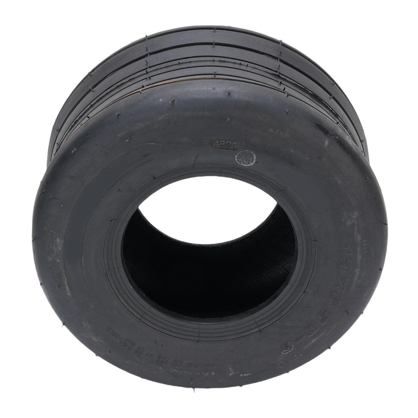 

13x6.50 6 Lawn Mower Tubeless Tire 4PR Tractor Turf Tire for Garden Tractors Turf Maintenance Vehicles Golf Carts