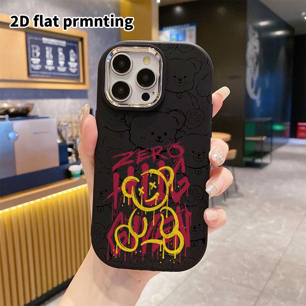 Phone Case: 2D flat design suitable for iPhone 18 17 16 15 14 13 Pro protective case, couple style, street fashion cool, Christmas and Halloween gifts