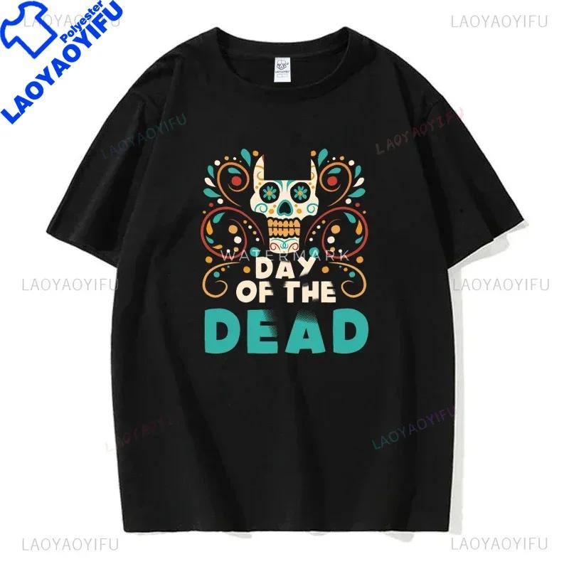 Mexican Day Of The Dead DA De Los Muertos Printed Tshirt Unisexs Graphic TShirt Casual Comfy Tees For Summer Unisex Clothing