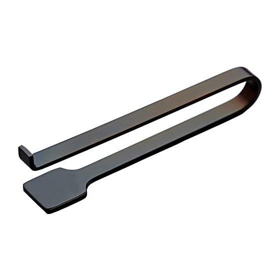 Luckywood Air Knife Rest, Black Finish, A100, 10cm, 18-8 Stainless Steel, Mirror Black Finish, Made in Japan