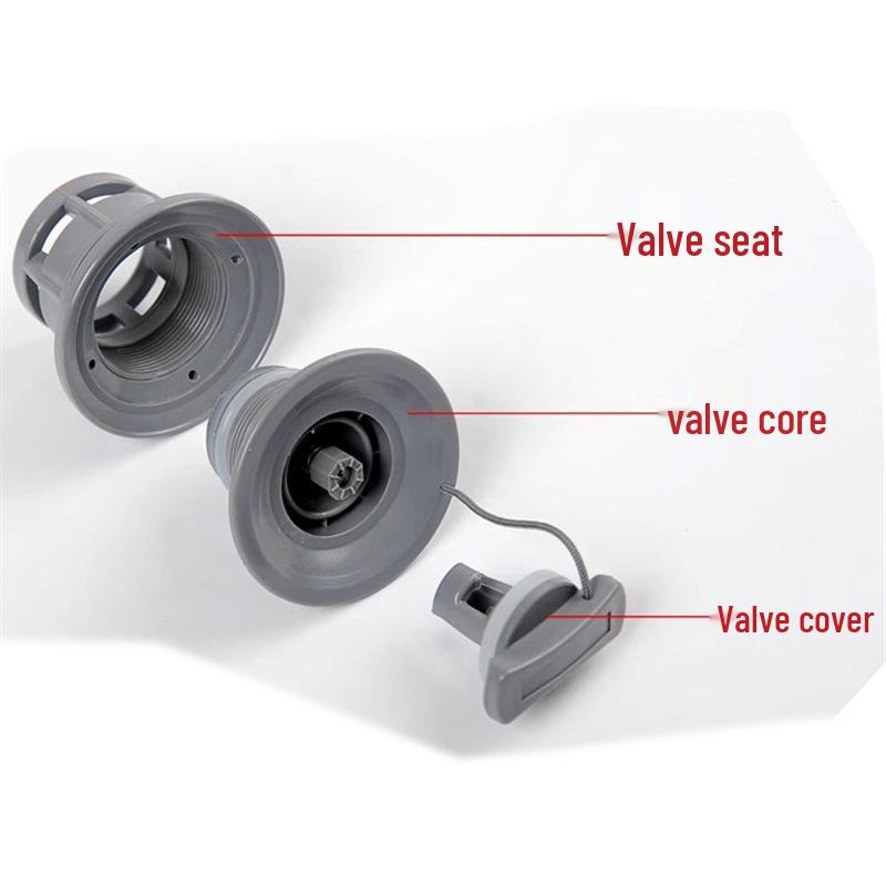 

Клапан для надувного матраса для палатки, автомобиля, доски для SUP, каяка, лодки - Восьмидыровое сопло высокого давления Gray 6-Tooth Valve (Rotary)