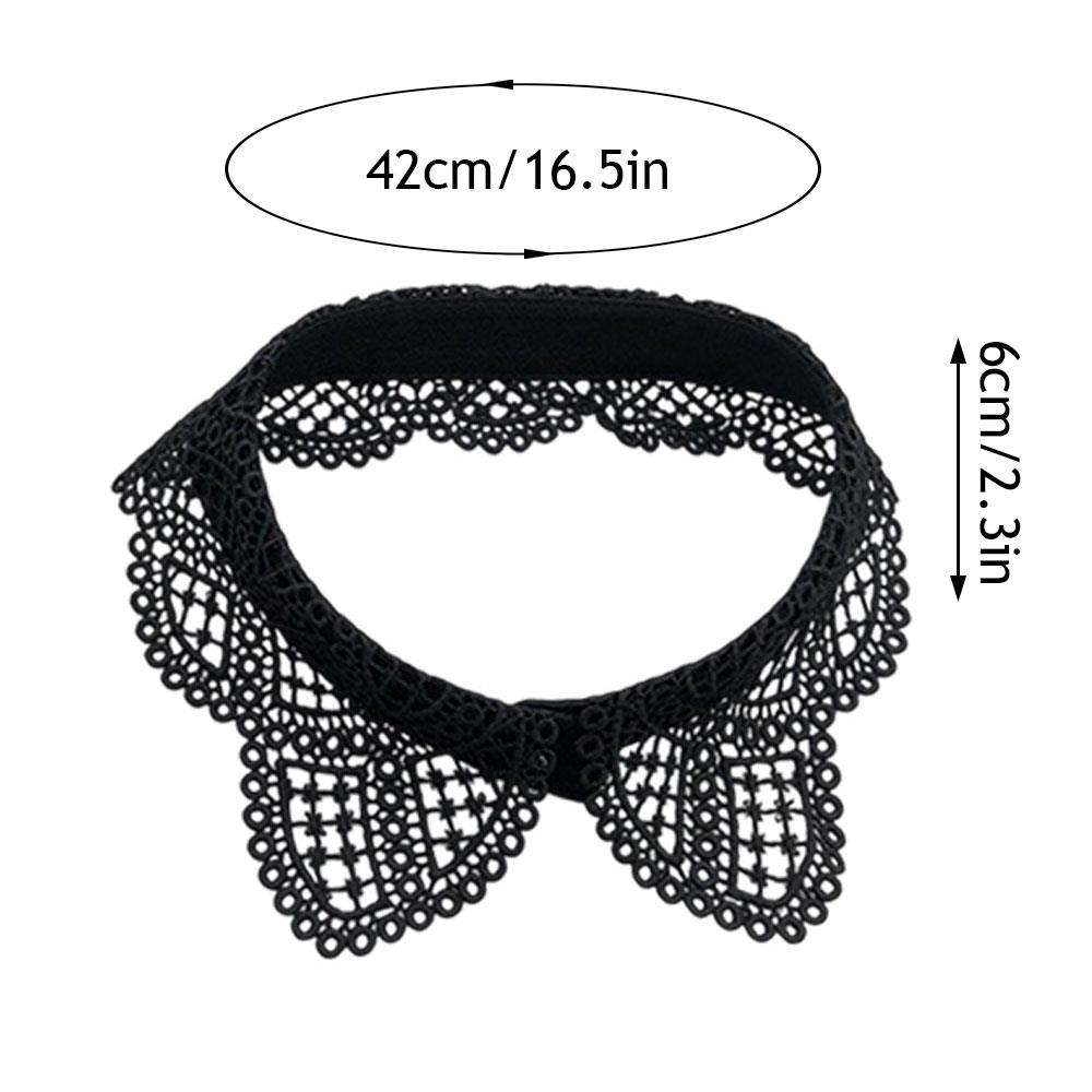 Women's Embroidery Decorative Fake Collar Shawl Wrap Hollow Out Detachable Versatile Collar Fashionable Shawl Shoulder Straps