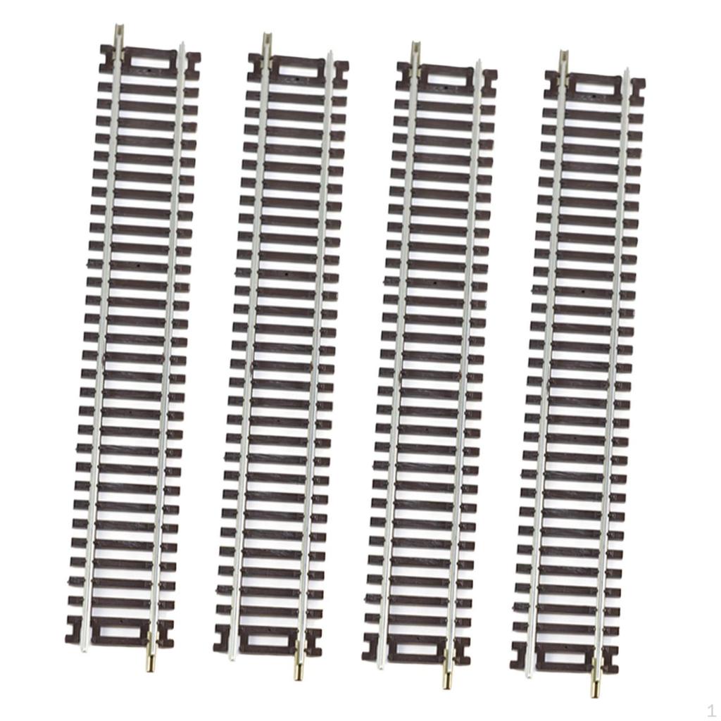 4 Pack HO Scale Train Track Elements for DIY Model Railways In 1:87