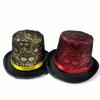 Trendsetzender flacher Hut mit Totenkopf für Halloween Zylinderhut